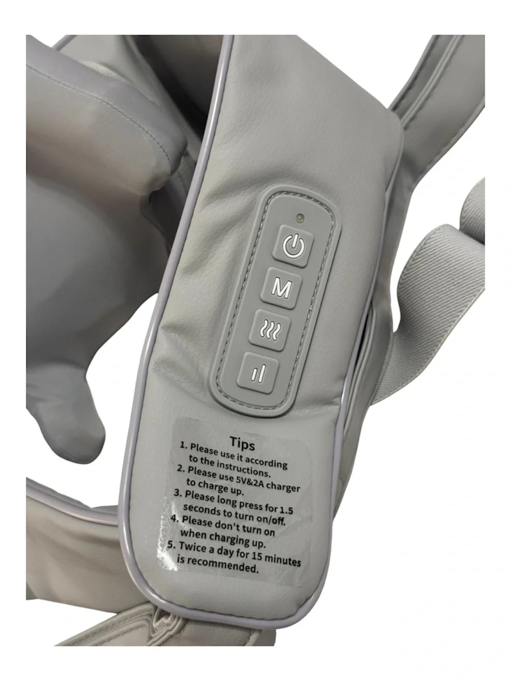 MASGRE U20 Neck & Shoulder Massager with Heat I Cordless Shiatsu Deep Tissue